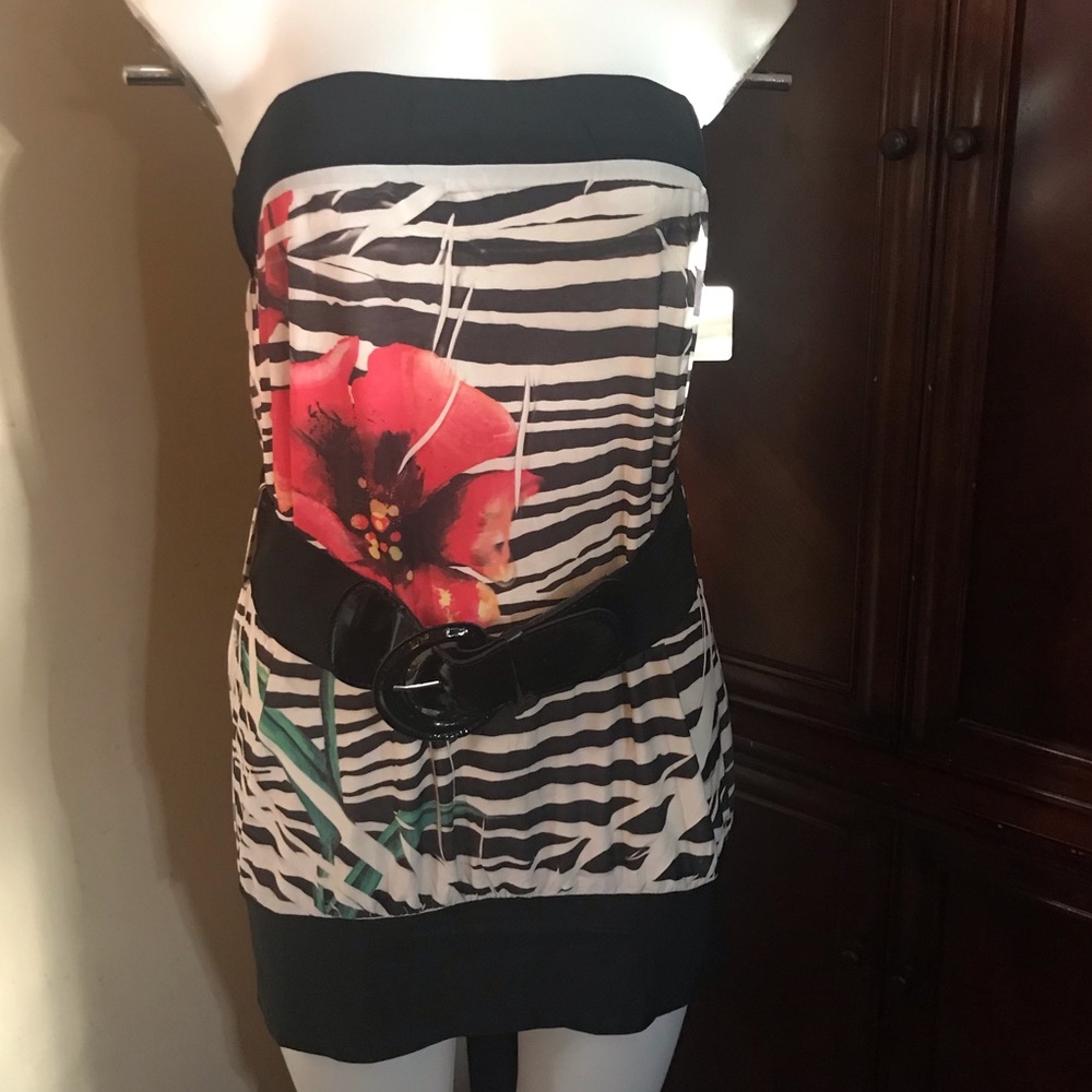 🆕 Celine by Champion Zebra Print Tube Top-2XL